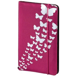 Hama 95673 Up to Fashion Nylon Case for up to 48 CDs/DVDs - Pink 'Butterfly'
