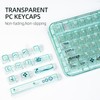 CoolKiller Clear Keycap Set, 142 Full Keys for Mechanical Keyboard