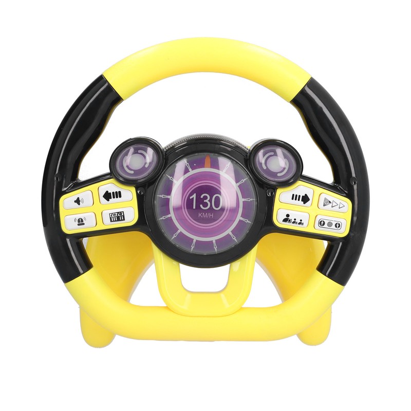 Children Kids Driving Simulation Steering Wheel Early Childhood Educational ToysYellow