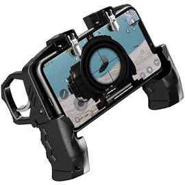 APNshop Trigger Type Game Controller for Smartphone Games, Telescopic Gamepad, High Speed Shooting Button, Click Sensation, Aim Assist, Smartphone Compatible