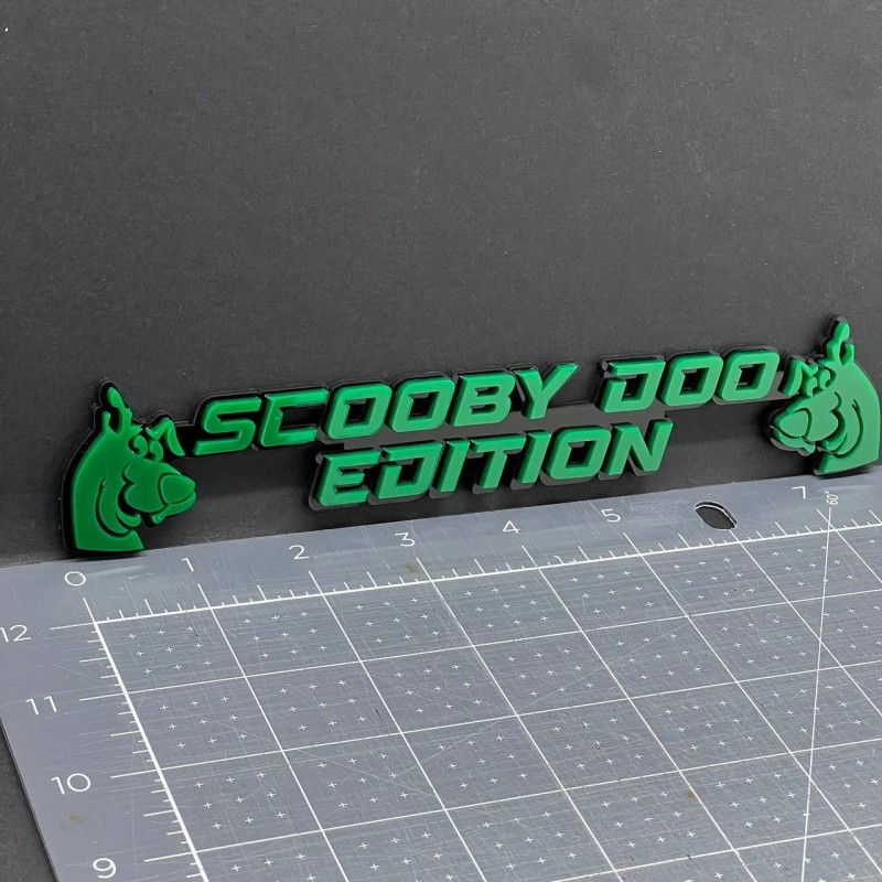 Emblem Badge Scooby Doo Edition Emblem – 3D Multicolor Acrylic