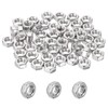 sourcing map 80 Pcs M4x0.7mm Hex Nuts, 316 Stainless Steel