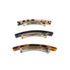 3pcs Large French Design Hair Barrette Clips Pins Grips Smooth