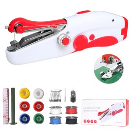 Hand Sewing Machine, Easy to Use, Portable Mini Electronic Sewing Machine for Beginners and Adults, Quick Stitch, Suitable for Sewing Clothes, DIY and Family Travel