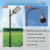 10Ft Tall Street Light Pole - Outdoor Metal Split Heavy
