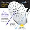 AirJet-400 High Pressure Luxury Multi-Function Shower Head w/ High-Velocity Flow