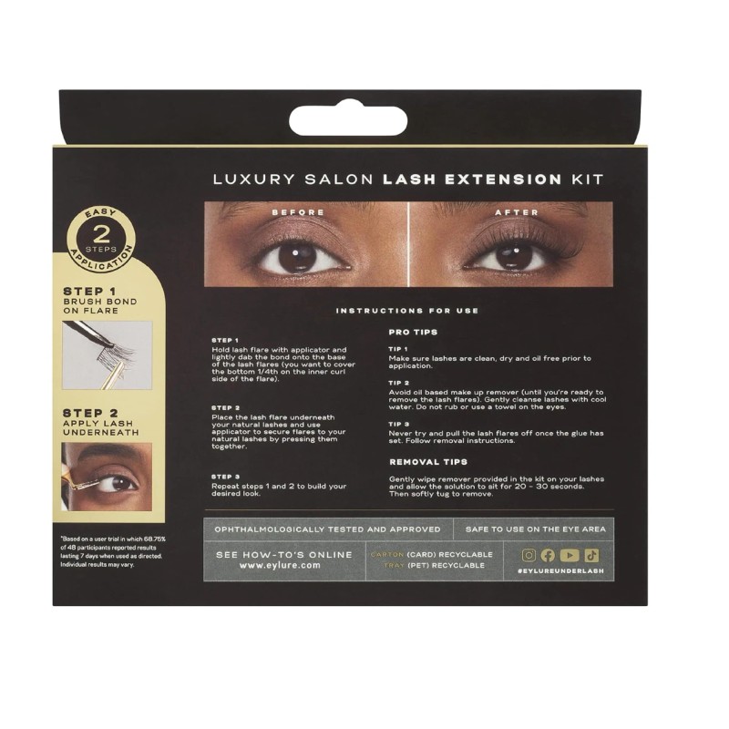 Eylure Underlash Salon Lash Extension Kit, 30 Curl Flares -