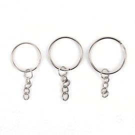 round key ring chain key ring 23mm 6ea
