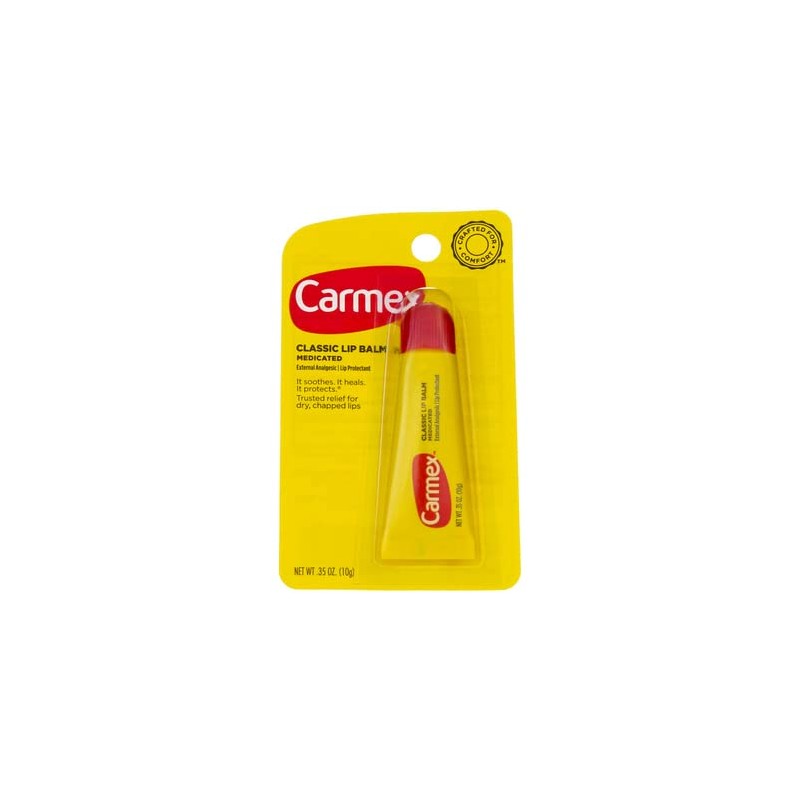 Carmex Classisc Bálsamo labial medicado 0.35 oz (paquete de 10)