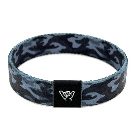 Hang Loose Bands - Southwestern Bracelet for Men, Women & Teens - Comfy Tribal Print and Boho - Western Style Reversible Wristband - Midnight Camo | Medium: 7.5" (for large wrists)