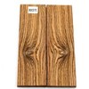 Bookmatched Exotic Wood Knife Scales (Bocote, 3/8" X1 1/2" X