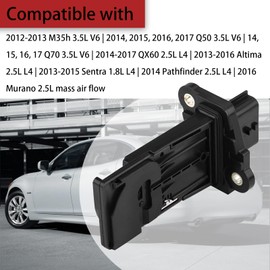 Mass Air Flow Sensor Meter MAF Compatible with 2013 2014 2015 Nissan Altima Replacement for 22680-1MG0A