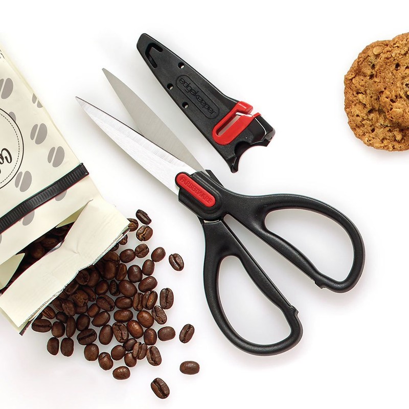 Farberware Self-Sharpening Stainless Steel All-Purpose Shears with Edgekeeper Sleeve