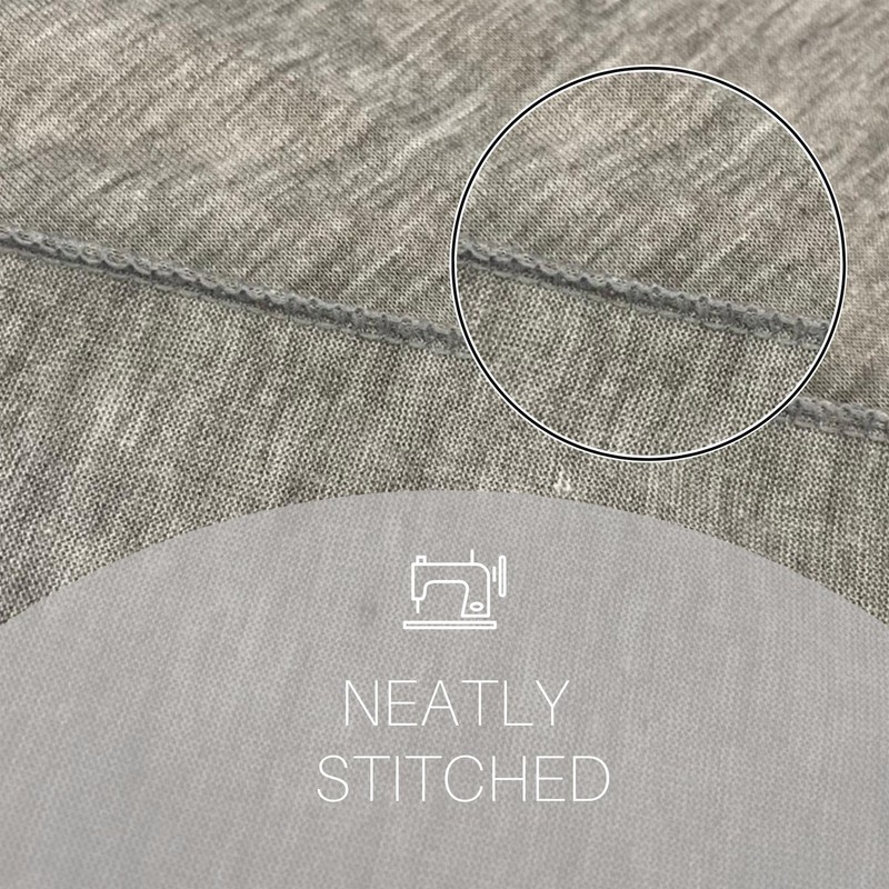 Plain 50% Cotton Blend Jersey Snood Scarf, Beige