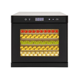 LyeXD Food Dehydrator 6 Mesh Trays for Jerky, 700W Touch Control Food Dehydrator Machine w/ 95-167℉ Temp Control&Overheating Protection, Stainless Steel Food Dehydrator for Fruit,Meat,Herbs