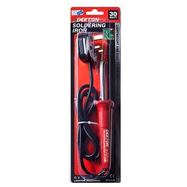 DEKTON DT60930 30watt Pro Soldering Iron, Black/Red, Mains operated