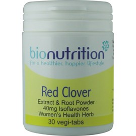 Bio Nutrition Red Clover - 40mg Isoflavones : Women's Health Supplement : 30 vegi-tabs