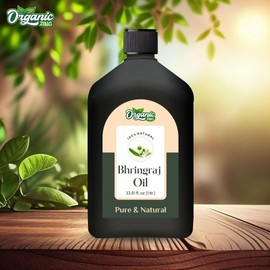 Organic Zing Bhringraj (Eclipta alba) Oil | Pure & Natural Carrier Oil for Skincare, Hair Care & Massage - 1000ml/ 33.8 Fl oz