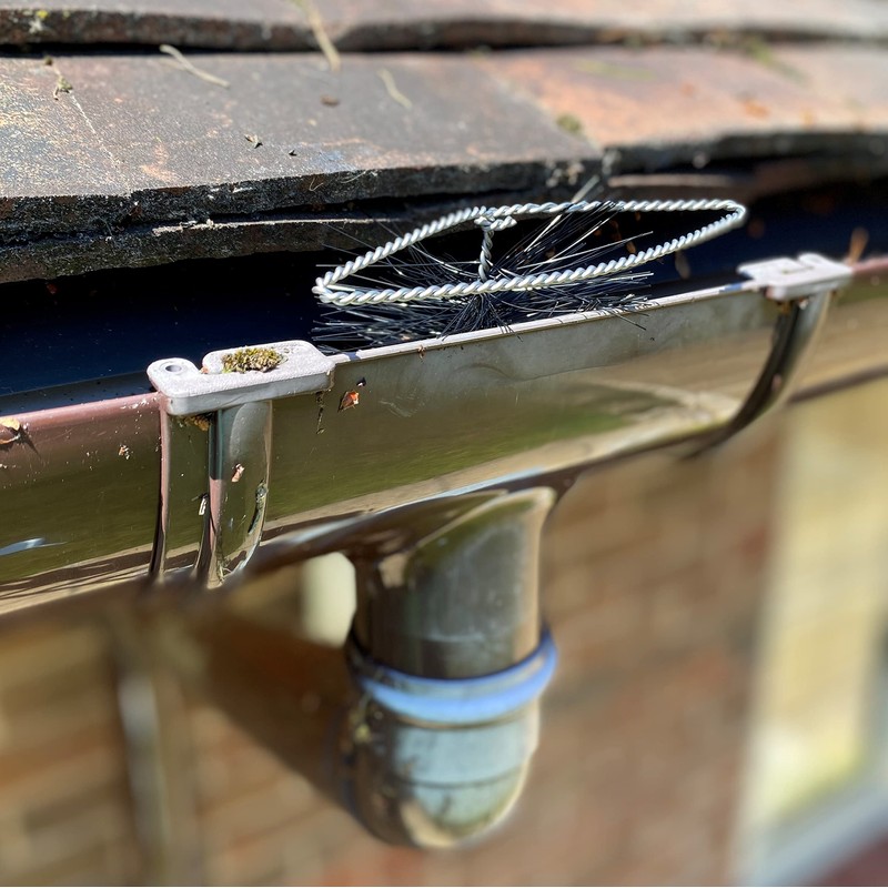 Selections Pack of 4 Black Drain & Gutter Brush Downpipe