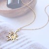 Allereya Gothic Spiral Sun Necklace Gold Sun Necklace Heavenly Sun