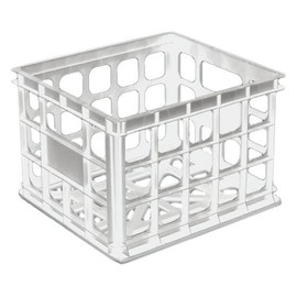 Sterilite 16928006 15-1/4" X 13-3/4" X 10-1/2" White Storage Crate White
