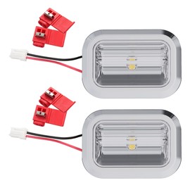 KUAFU W11462342 W11683242 Refrigerator LED Light Module Compatible with Whirlpool Kenmore KitchenAid Refrigerator W11130208 AP6262381 WPW10637153 W10758333 Replacement LED Lamp Clear Lens 2Pcs