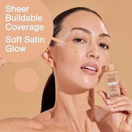 BARE FOCUS NIACINAMIDE SKIN TINT (LIGHT MEDIUM) Base de Maquillaje Tinta Serum Niacinamida, Acido Hialuronico, Vitamina E, Cobertura Ligera,Acabado...