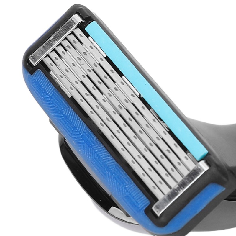 Men Manual Razor Six Blades Waterproof Precise Portable Removable Quick