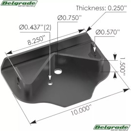 Automann MHT800-4 Lift Bag Plate UBL Hendrickson Trailer S-27945 B-27945