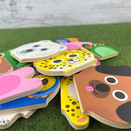 DJECO Arabra Mix 2 Year Old Wooden Inlay Puzzle, Wooden Toy Educational Toy, Gift (DJ01626)