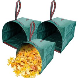 Leaf Collector,Reusable Yard Waste Bags 3 PACK,40 Gallons Leaf Bag Holder,Collapsible Garden Bags, Reuseable Heavy Duty Lawn and Leaf Bags, Yard Garden Bags for Leaves Lawn Grass Clippings