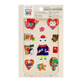 Sanby MLS-KY01 Multi Sticker Yumi Kitagishi Art Time