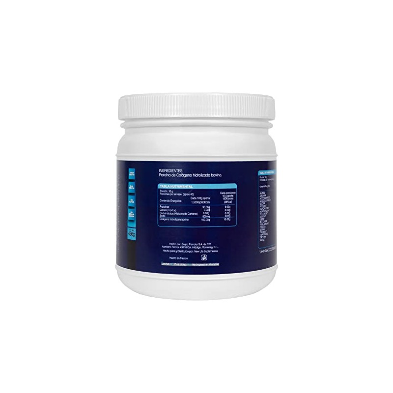 NLS Essentials COLÁGENO HIDROLIZADO 100 PURO Sin sabor Sin azúcar