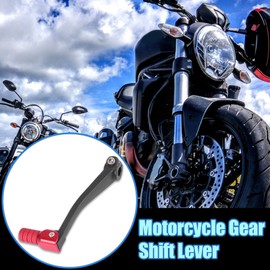 Motoforti Aluminum Alloy Motorcycle Folding Gear Shift Level Black Red