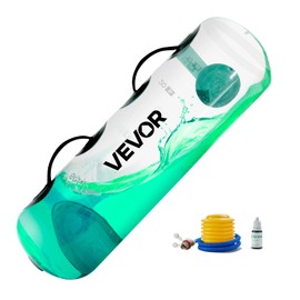 VEVOR Water Weights Aqua Bag, Large Aqua Bags for Workout, 50 lbs Adjustable Portable Stability Fitness & Full Body Exercise Equipment, for Strength Core and Balance Training, Home Gym Exercise, Clear