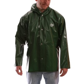 Tingley Iron Eagle J22168 Waterproof Jacket With Attached Hood, Extra-Large, Green
