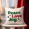 Luckluccy Throw Pillow Cover Peace Love Joy Pillowcase Quote Saying