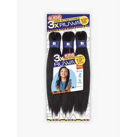 Sensationnel 3X RUWA PRE-STRETCHED KIDS BRAID 12″ (5-PACK, 1)