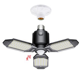 Craftersmark Motion Sensor Garage Light, 80W Motion Activated LED Shop Light for Stairway, Workshop, Basement (1Pack)