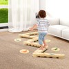 COSYLAND Wooden Balance Beam for Kids - 15 PCS Toddler