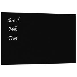 Wall-Mounted Magnetic Board Black 31.5"x19.7" Tempered Glass Office Supplies,Presentation Supplies,Dry-Erase Boards Black 4,74 LBS