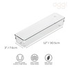 Oggi Clear Drawer Organizer - 3" X 12" - Ideal