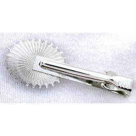 2 1/2 INCH 16x12 OVAL GREEN AGATE CABOCHON SILVER COLOR KING TIE CLIP BAR EPTT55