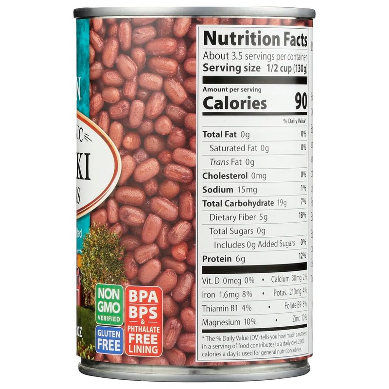 Eden Organic Adzuki Beans 15.0 OZ(Pack of 3)