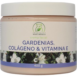 Crema facial y corporal de gardenias con colágeno y vitamina E – 400 g
