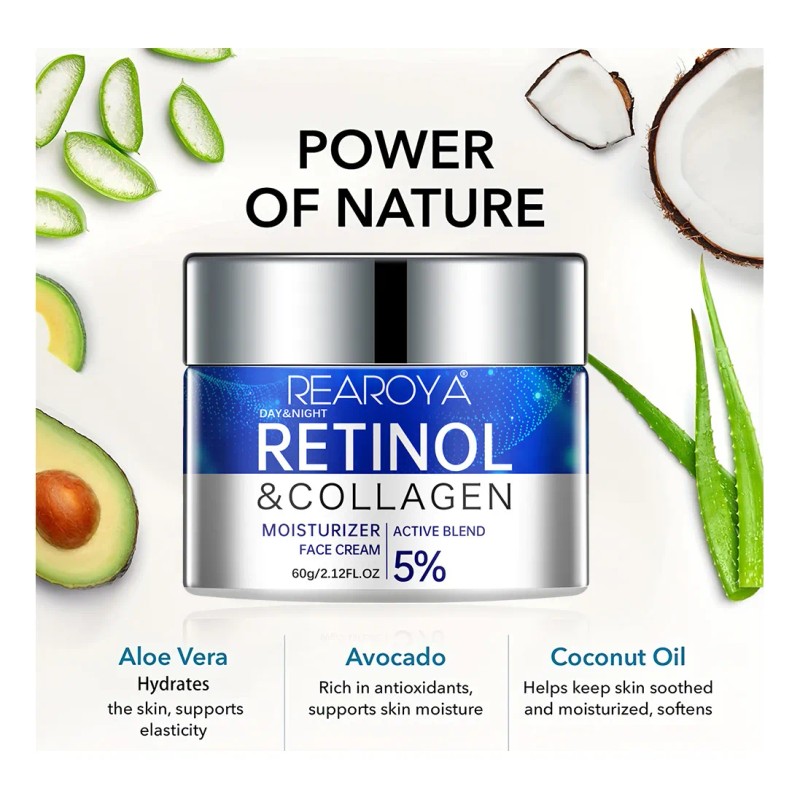 Crema Retinol Humectante Facial Uso