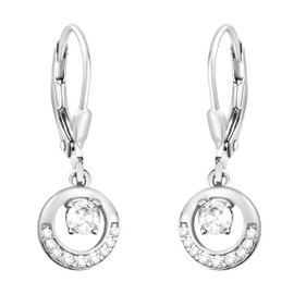 SOFIA MILANI - Women's Earrings 925 Silver - with Zirconia Stones - Circle Earrings - E1939, Sterling silver, Cubic Zirconia