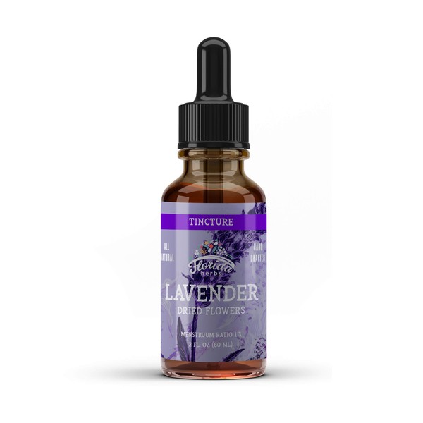 Pack of 2 Lavender Flower Liquid Extract for Calming Nervous System Support, Lavender Tincture, Organic Lavender Extract 2 Fl Oz