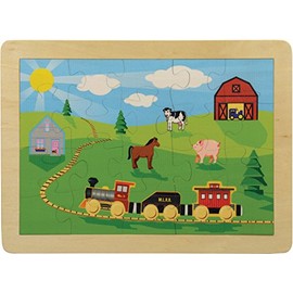 11" x 15" Countryside Railroad Puzzle - Made in USA