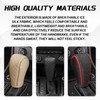 QKYS Leather Car Gear Shift Knob Cover, Upgraded Anti-Slip Design